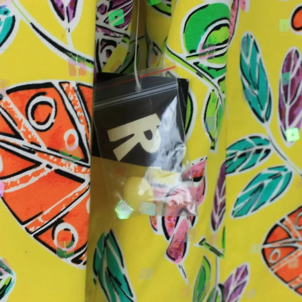 REDD Jeans Vintage Psychedelic New Wave Jacket Bright Sequins Size 8 - Picture 5 of 11